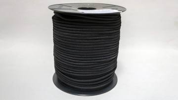 Elastika okrogla fi 6 mm ČRNA - 1 m  3147