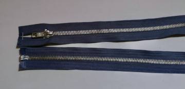 Zadrga kovinska 5 DELJIVA - SIVA - nikel zobki 3047