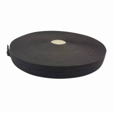 Elastika z luknjicami 25 mm ČRNA 1m  4808