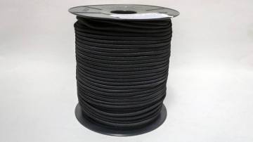 Elastika okrogla fi 5 mm ČRNA - 1 m  4439
