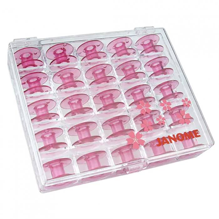 Janome škatla s špulcami 25 kos 5321